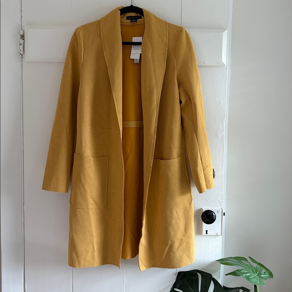 Joan Vass Mustard Yellow Women's Blazer Coat